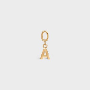 Celine A Charm In Brass Kleine Lederwaren Goud | CL-592924