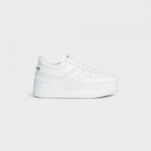 Celine Block Sneakers With Wedge Outsole In Calfskin Sneakers Wit | CL-592547