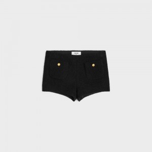 Celine Chelsea Mini In Tweed Korte Broek Zwart | CL-592743
