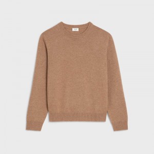 Celine Crew Neck In Heritage Cashmere Gebreide Kleding Bruin | CL-592093