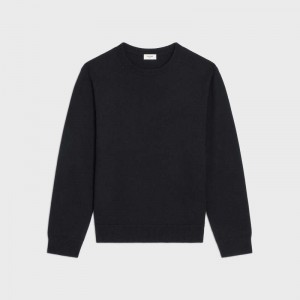Celine Crew Neck In Heritage Cashmere Gebreide Kleding Zwart | CL-592091
