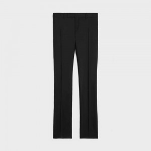 Celine Dylan In Cashmere Flannel Broek Zwart | CL-592733
