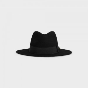 Celine Fedora In Felt Hoed Zwart | CL-592339