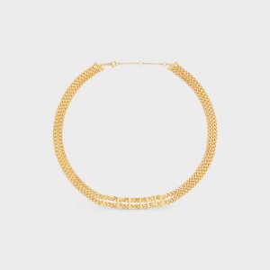 Celine Gourmette In Brass With Gold Finish Kettingen Goud | CL-592253