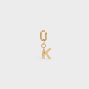 Celine K Charm In Brass Kleine Lederwaren Goud | CL-592930