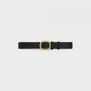 Celine Large Lulu In Vintage Calfskin Riemen Zwart | CL-592445