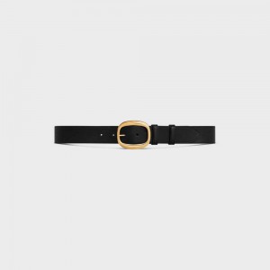 Celine Large O In Vintage Calfskin Riemen Zwart | CL-592442