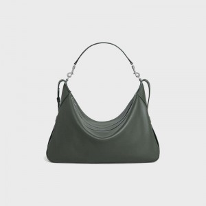 Celine Large Riemen Romy In Supple Calfskin Schoudertassen Donker | CL-591842