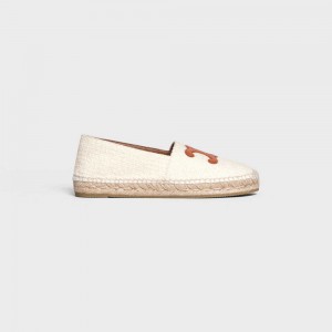 Celine Les Espadrilles With Triomphe Signature In Tweed & Calfskin Loafers Room | CL-592540