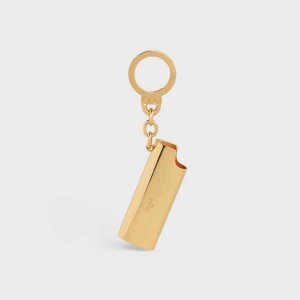 Celine Lighter Case Charm In Brass Kleine Lederwaren Goud | CL-592920