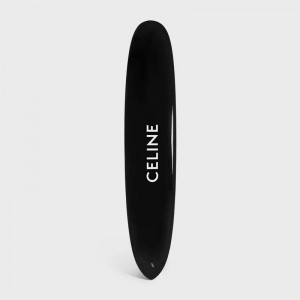 Celine Longboard With Celine Logo In Resin And Fiberglass Lifestyle Zwart Wit | CL-591680