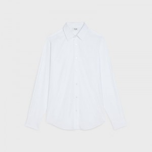 Celine Loose In Katoenen Poplin Overhemd Wit | CL-592178