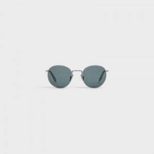 Celine Metal Frame 06 In Metal Zonnebril Zilver Blauw | CL-591760