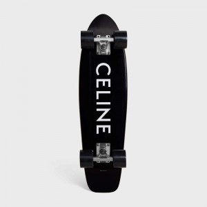 Celine Mini Cruiser In Wood With Celine Print Lifestyle Zwart | CL-591677
