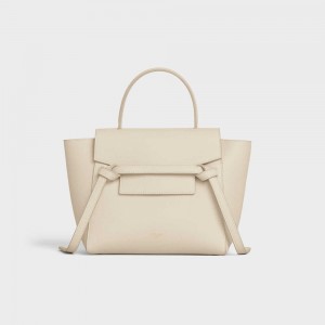 Celine Nano In Grained Calfskin Heuptas Beige | CL-593059