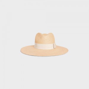 Celine Panama In Straw Hoed Beige Lichtbeige | CL-592346