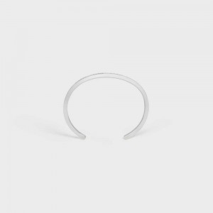 Celine Paris Thin Cuff In Brass With Rhodium Finish Armbanden Zilver | CL-592216