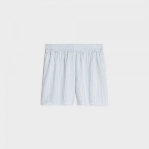 Celine Pyjama In Gestreept Silk Korte Broek Strepen | CL-592757