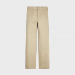 Celine Rechtdoor Chinos In Katoenen Twill Broek Lichtturkoois | CL-592064