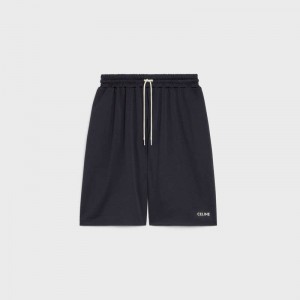 Celine Reversible Oversized In Jersey Korte Broek Zwart | CL-592078