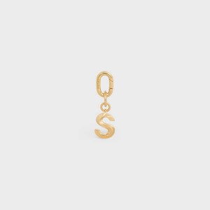 Celine S Charm In Brass Kleine Lederwaren Goud | CL-592938