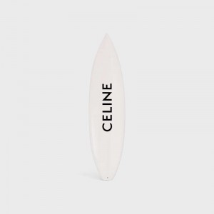 Celine Shortboard With Celine Black Logo In Resin And Fiberglass Lifestyle Wit Zwart | CL-591681
