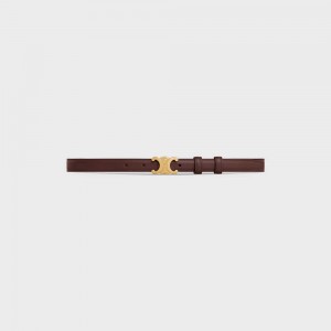 Celine Small Triomphe In Taurillon Leren Riemen Bruin | CL-592464