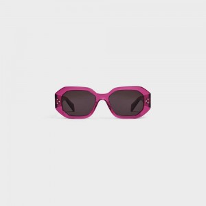 Celine Square S255 In Acetate Zonnebril Roze | CL-592403