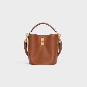 Celine Teen Bucket In Smooth Calfskin 16 Bruin | CL-593259