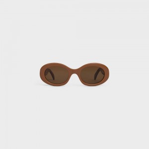 Celine Triomphe 01 In Acetate Zonnebril Bruin | CL-592381