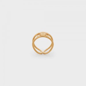 Celine Triomphe In Brass With Gold Finish Ringen Goud | CL-592187