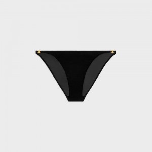 Celine Triomphe Underwear In Silk Georgette Lingerie Zwart | CL-592760