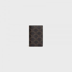 Celine Vertical In Triomphe Canvas Pasjeshouder Zwart | CL-591814