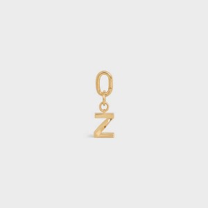 Celine Z Charm In Brass Kleine Lederwaren Goud | CL-592945